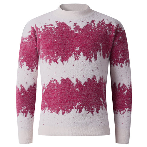 Herren trendiger Pullover mit strukturiertem Farbverlauf Echoarchiv
