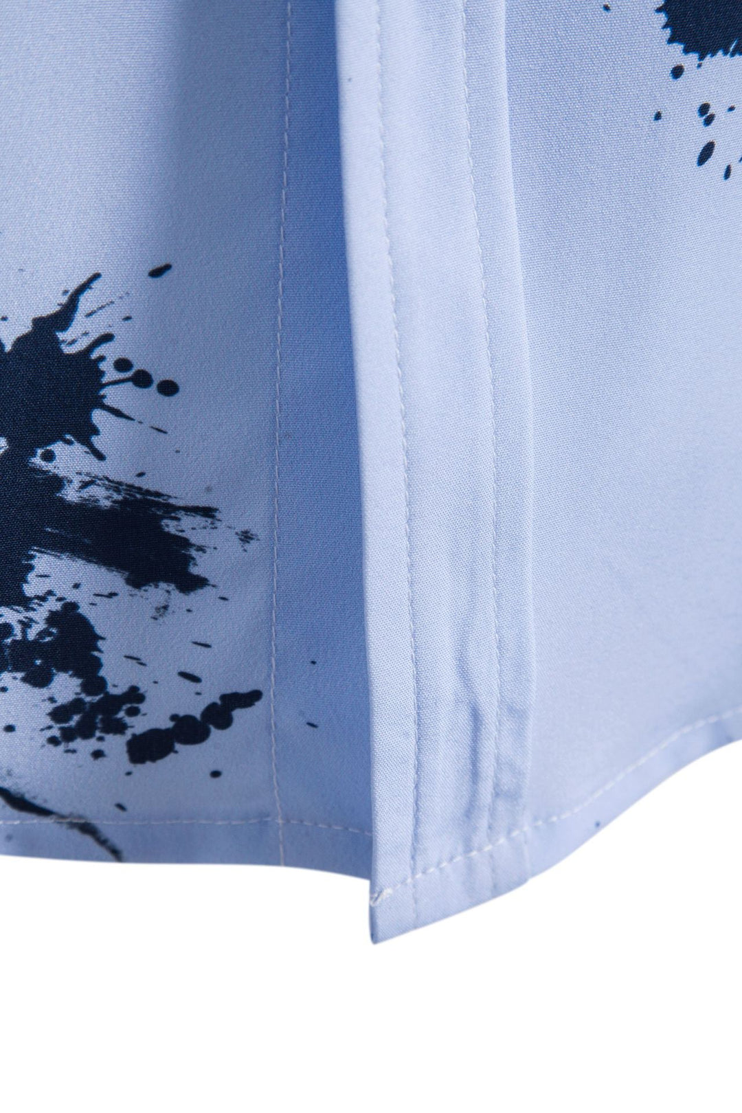 Herren Kurzarmhemd mit kreativem Farbspritz-design Echoarchiv