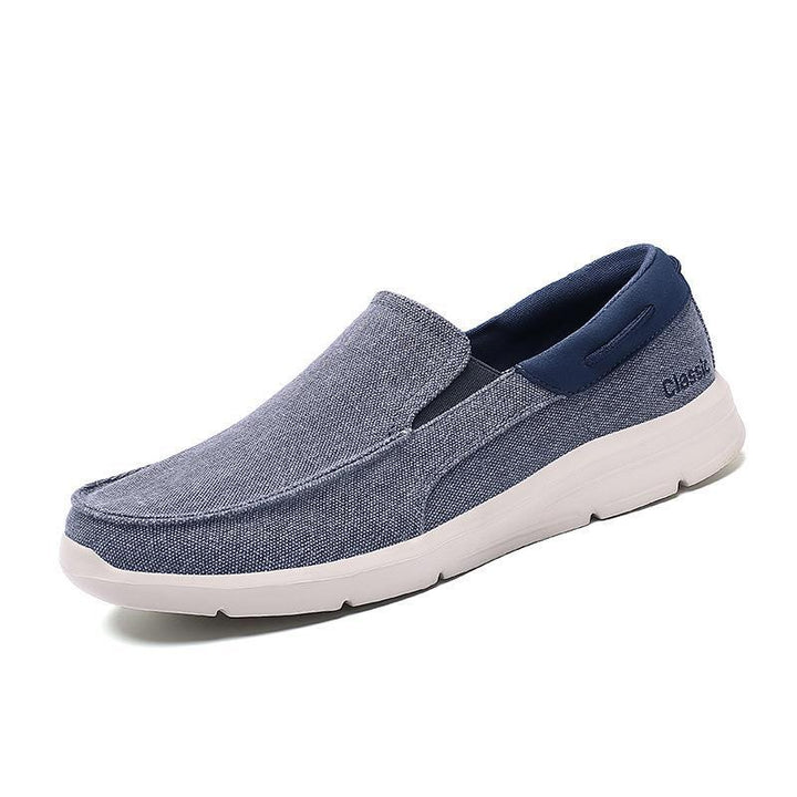 Herren nan legerer Canvas-Slipper mit elastischem Einsatz und stoßdämpfender Leichtsohle Echo Archiv