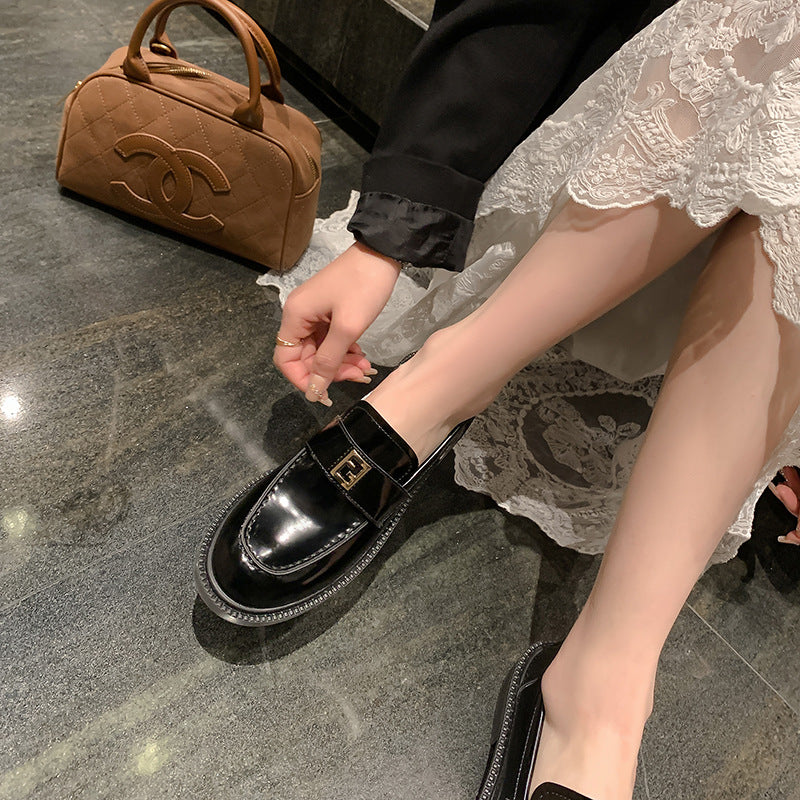 Damen Patent-Loafer im Penny-Design mit sculpted Blockabsatz Echo Archiv