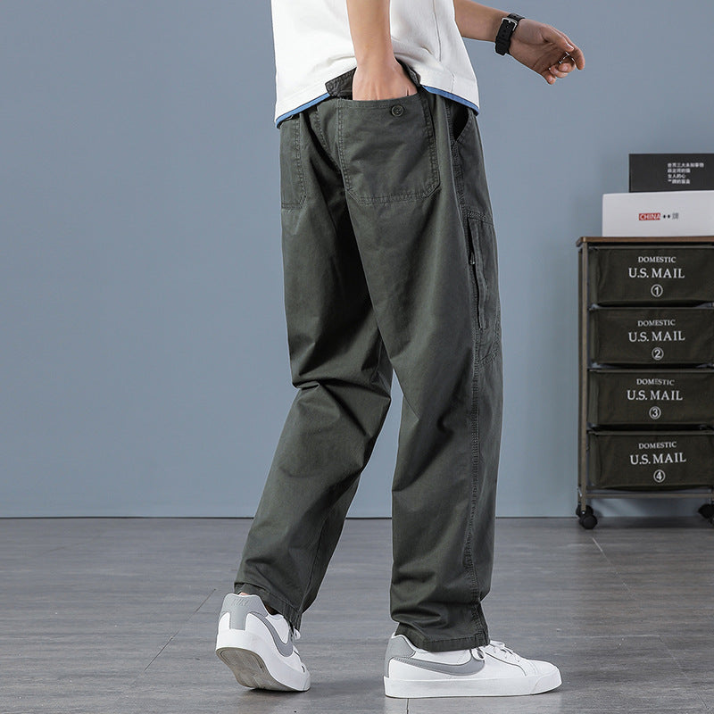 Herren Weite Utility-Cargohose mit geradem Bein, Mehrfachtaschen & lockerer Passform Echo Archiv