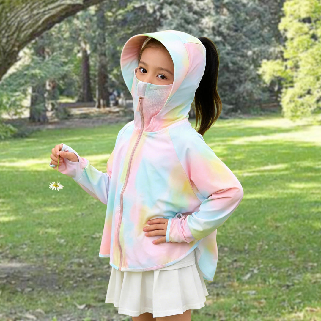 Mädchen Sonnenjacke mit Kapuze und UV-Schutz Echo Archiv