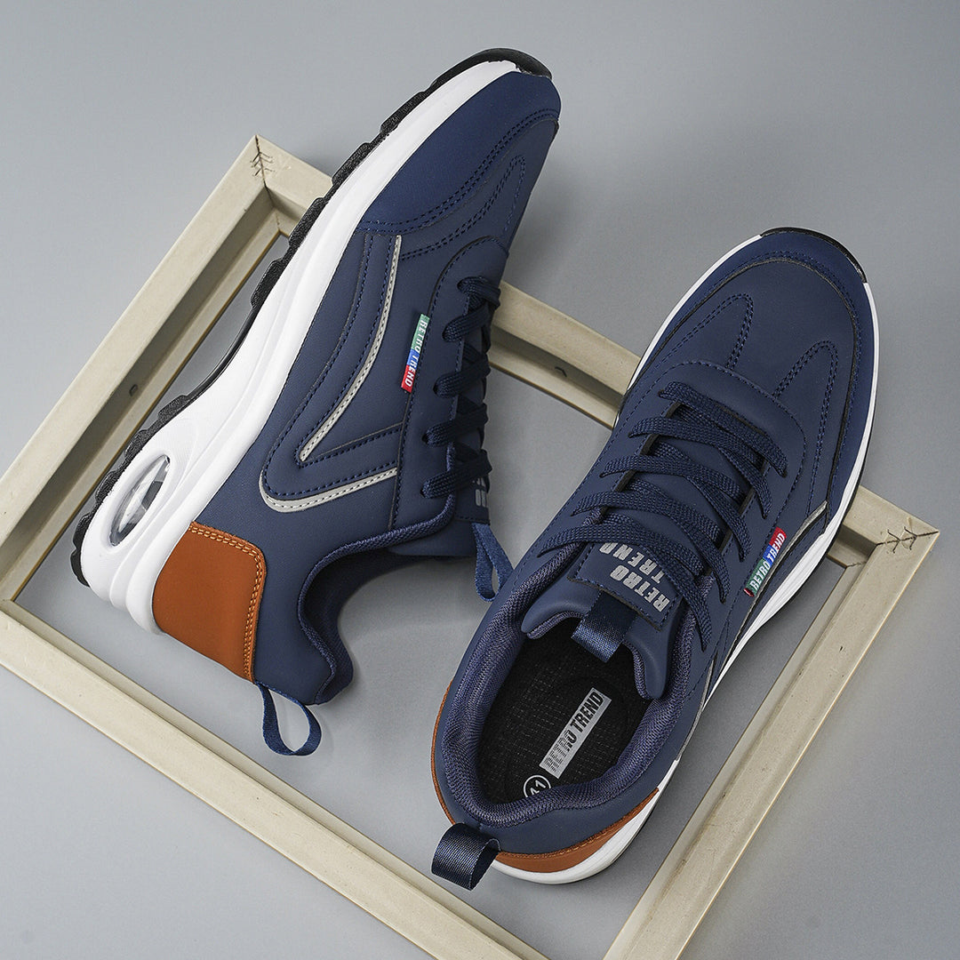 Herren atmungsaktive Freizeit-Plateau-Sneaker mit Luftkammersohle und gepolstertem Komfortfußbett Echo Archiv