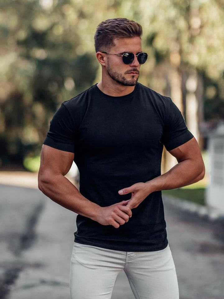 Herren körperbetontes T-Shirt Echoarchiv