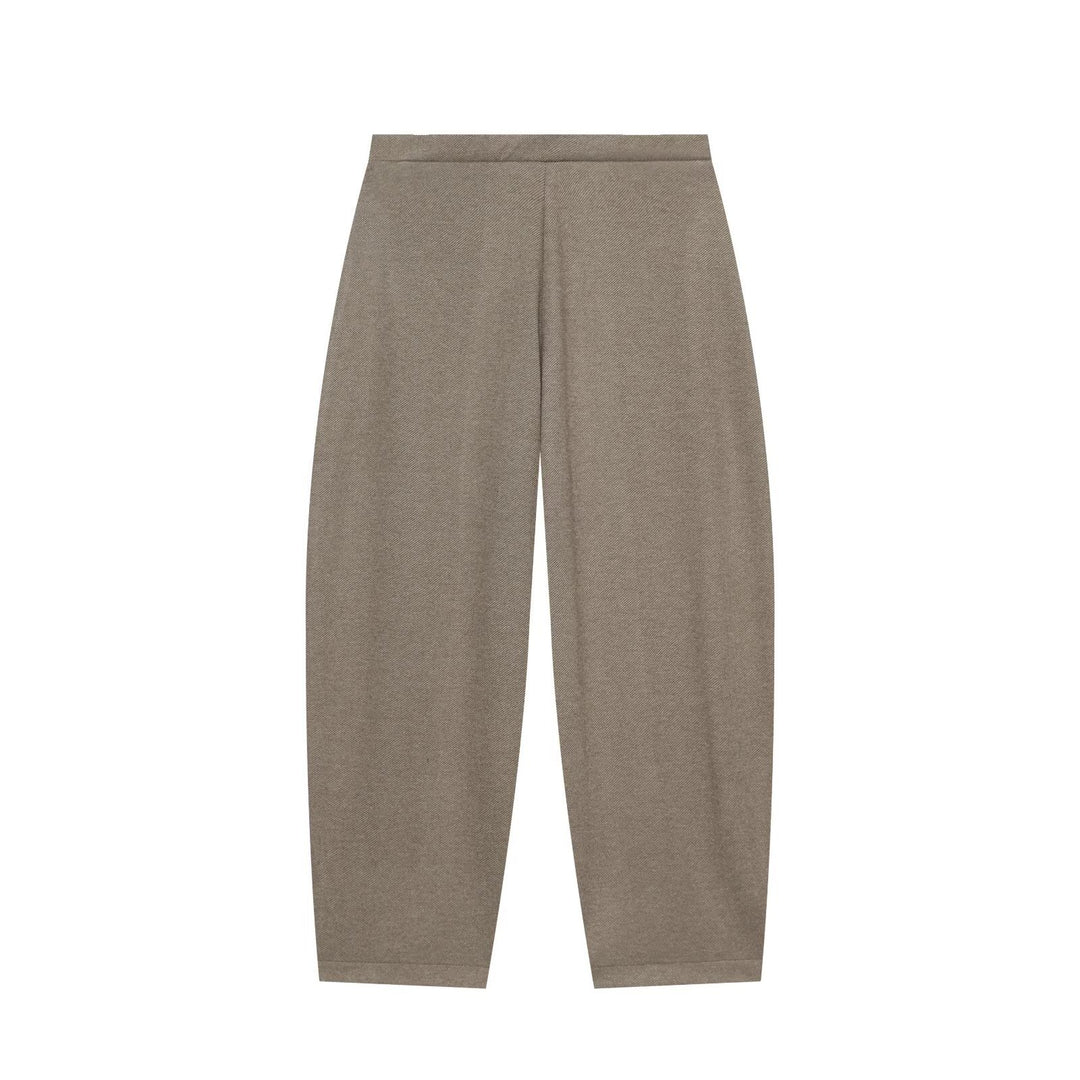 Damen Hochtaillierte konisch geschnittene Loungehose mit verdecktem Bund Echoarchiv