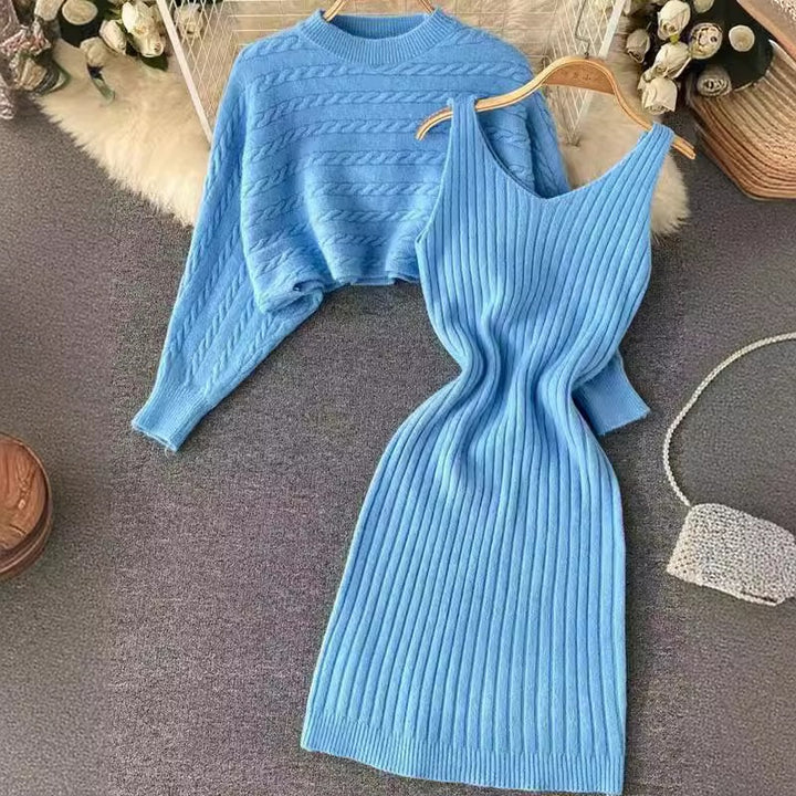 Damen Strickkleid- und Pullover-Set Echo Archiv