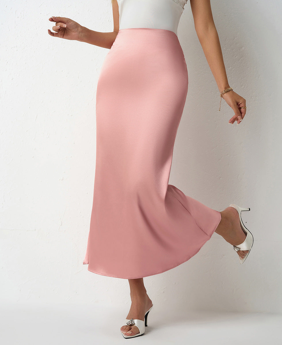 Damen Eleganter Maxirock mit fließendem Schnitt und hohem Bund Echo Archiv