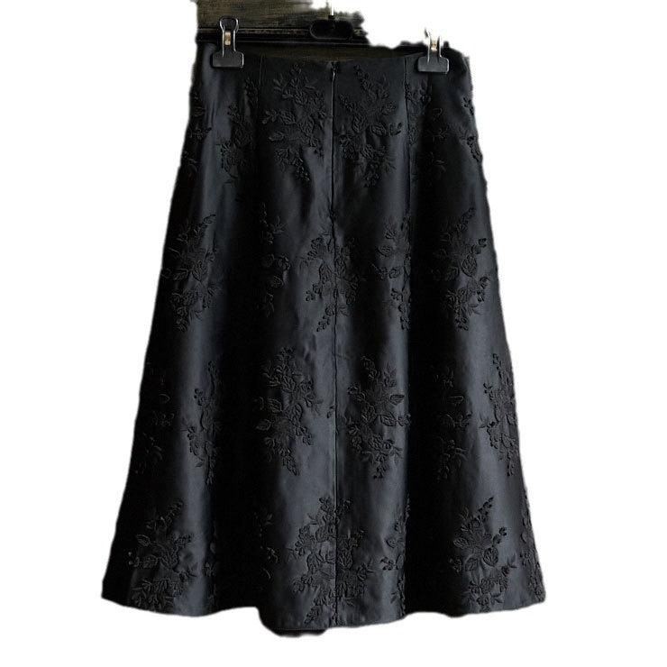 Damen Eleganter Maxirock mit floralem Muster Echoarchiv