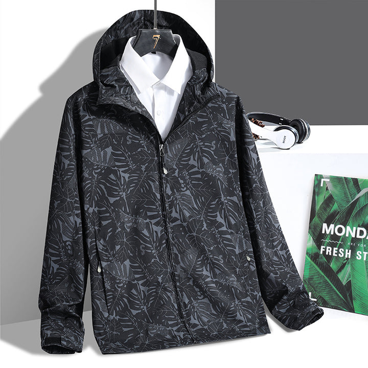 Herren Sportliche Übergangsjacke mit floralem Muster Echo Archiv