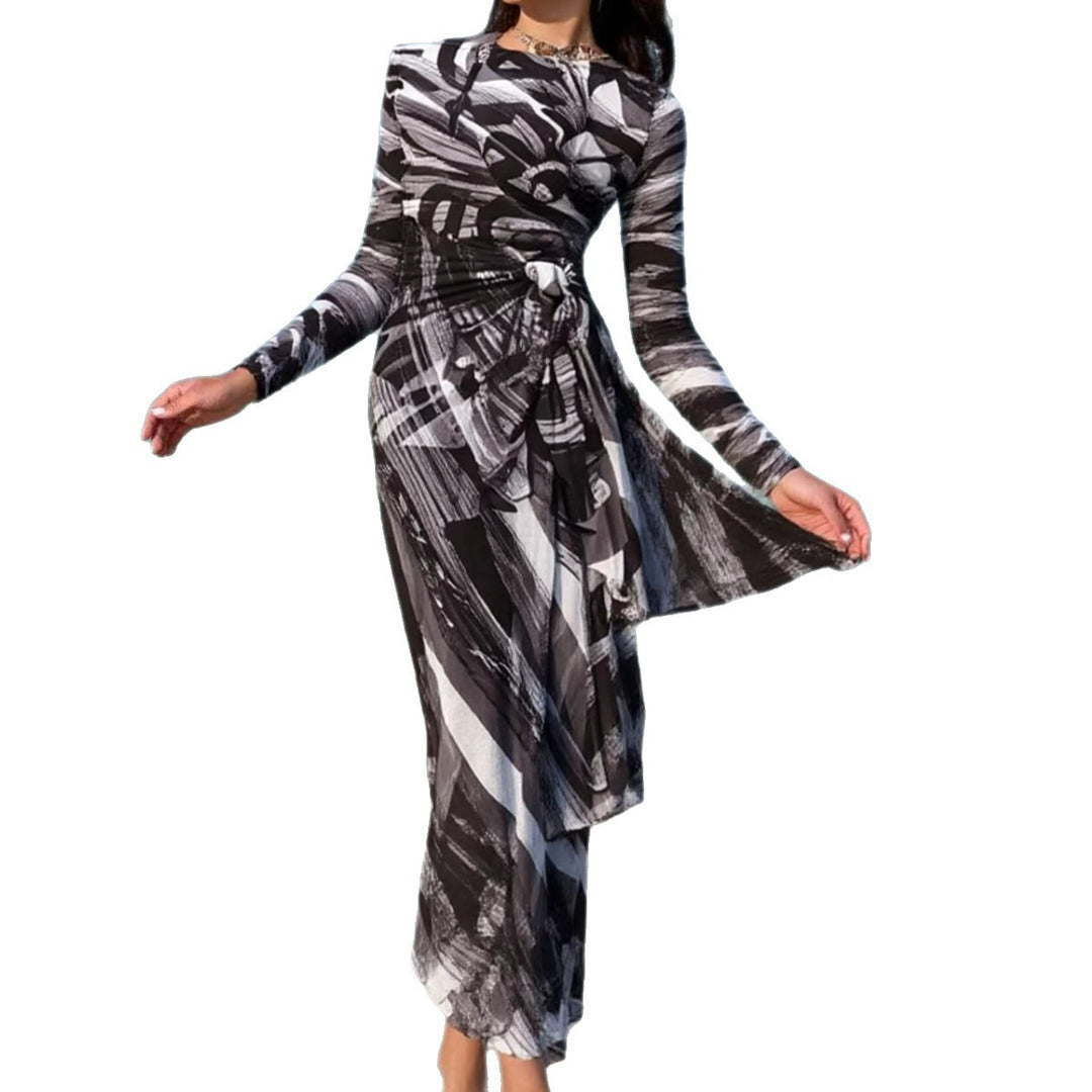 Damen Maxi-Strandkleid mit raffiniertem Wickeldesign Echo Archiv