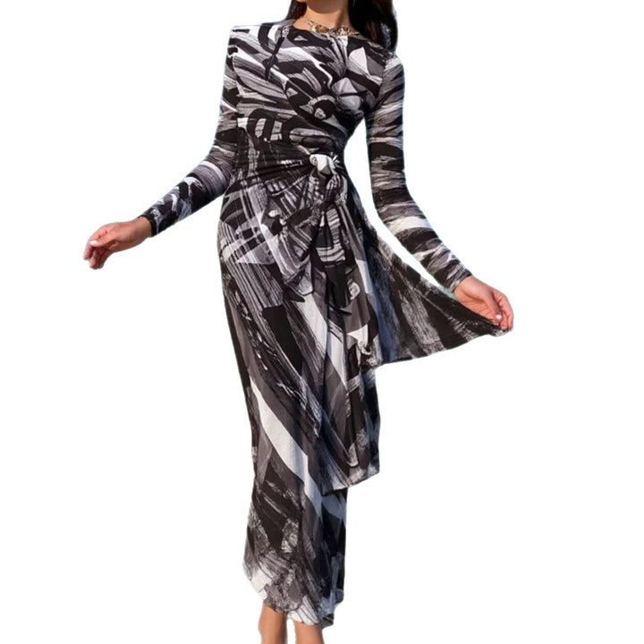Damen Maxi-Strandkleid mit raffiniertem Wickeldesign Echo Archiv