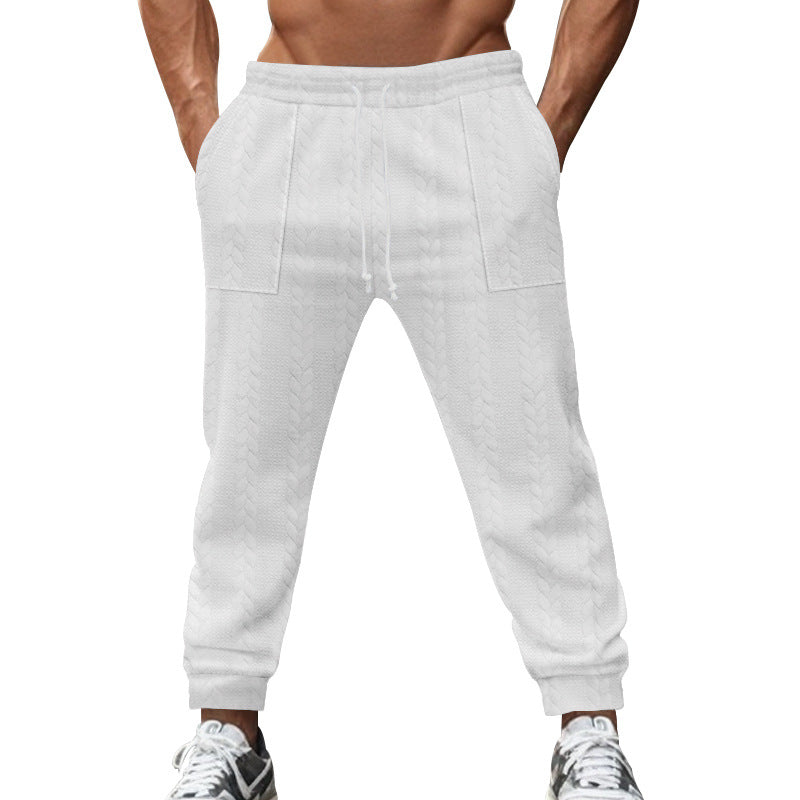 Herren lässige Strick-Jogginghose mit elastischem Bund und praktischen Taschen Echoarchiv