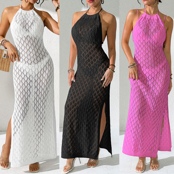 Damen gehäkelter Strandmaxikleid Echo Archiv