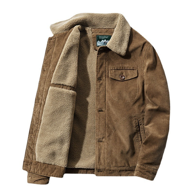Herren Komfortable Cordjacke mit Teddyfutter Echo Archiv