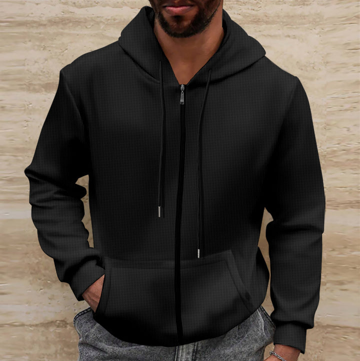 Herren sportlicher Kapuzenpullover mit atmungsaktiven Eigenschaften und praktischem Reißverschluss Echoarchiv