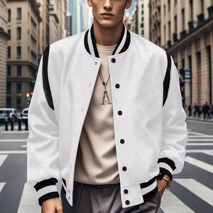 Herren stylische Bomberjacke mit Kontrastdetails Echoarchiv