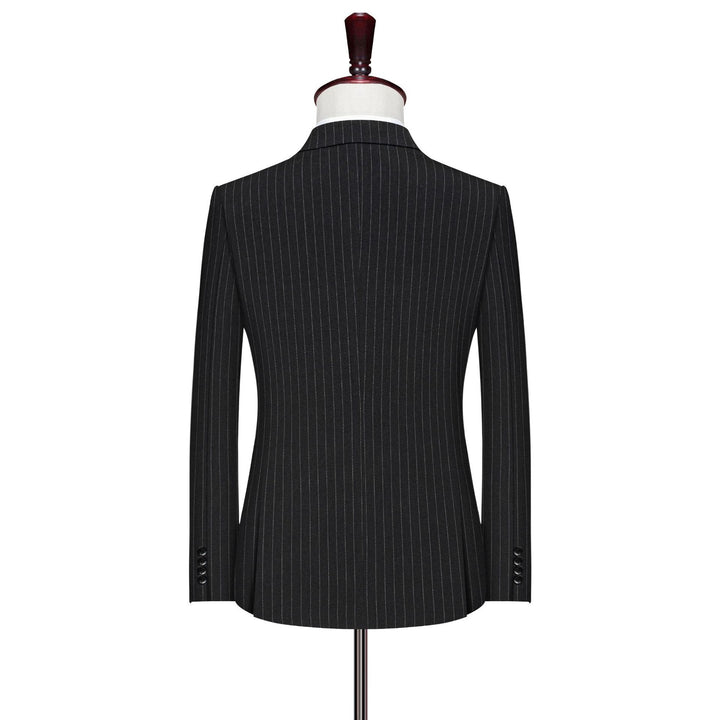 Herren Doppelreiher Blazer mit feinen Nadelstreifen – Tianoro