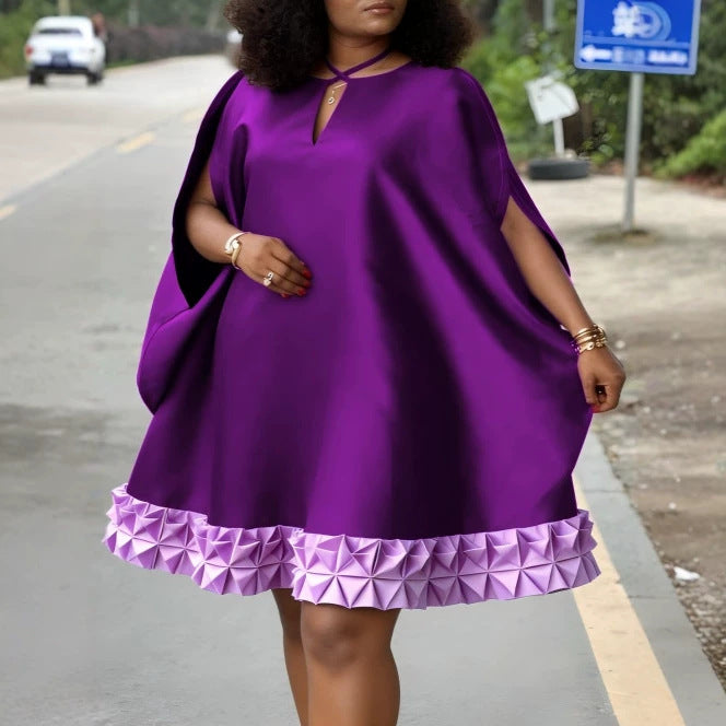 Damen Elegantes Kaftan-Kleid mit dekorativem Faltenbesatz Echo Archiv