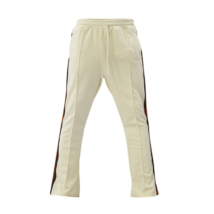 Herren Slim-Fit Jogginghose mit Tunnelzug, markanten Ziernähten & seitlichem Panel – Sorevano