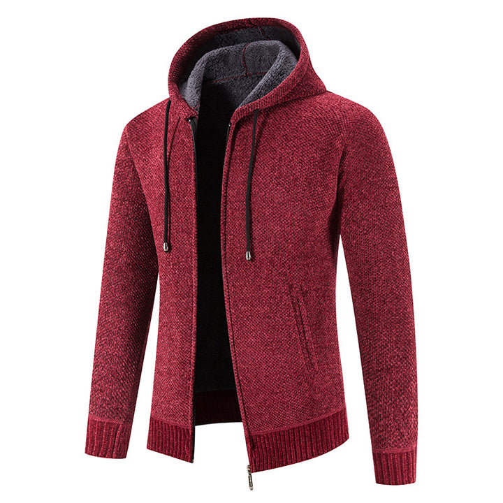 Herren Kapuzenjacke mit weichem Innenfutter und innovativem Design Echoarchiv