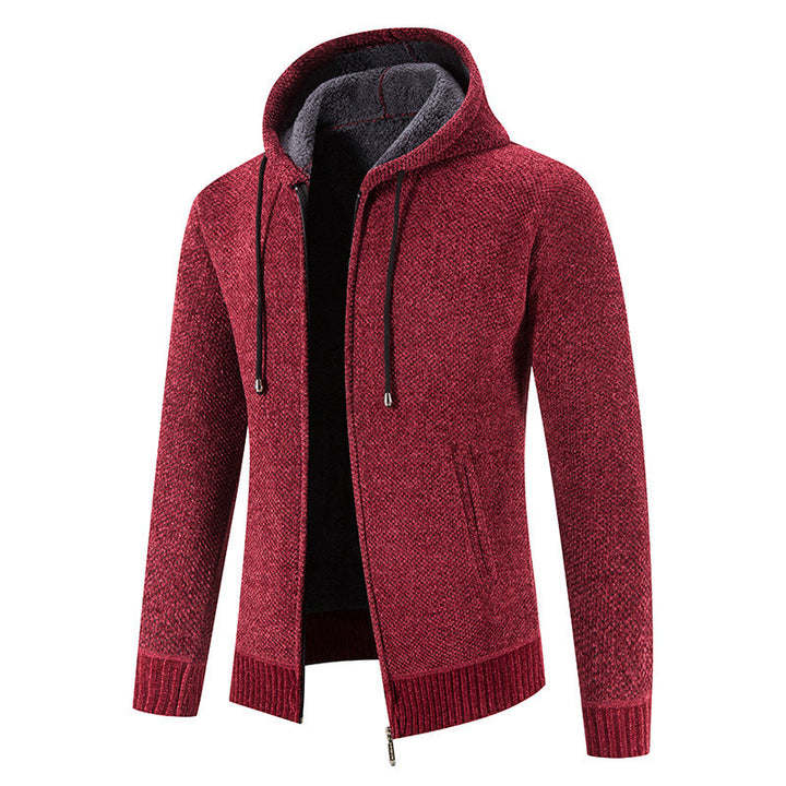 Herren Kapuzenjacke mit weichem Innenfutter und innovativem Design Echoarchiv