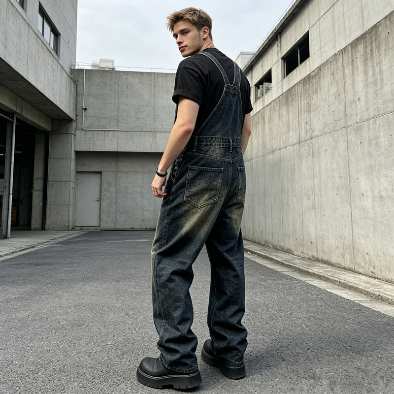 Herren Lässige Jeanslatzhose Echoarchiv