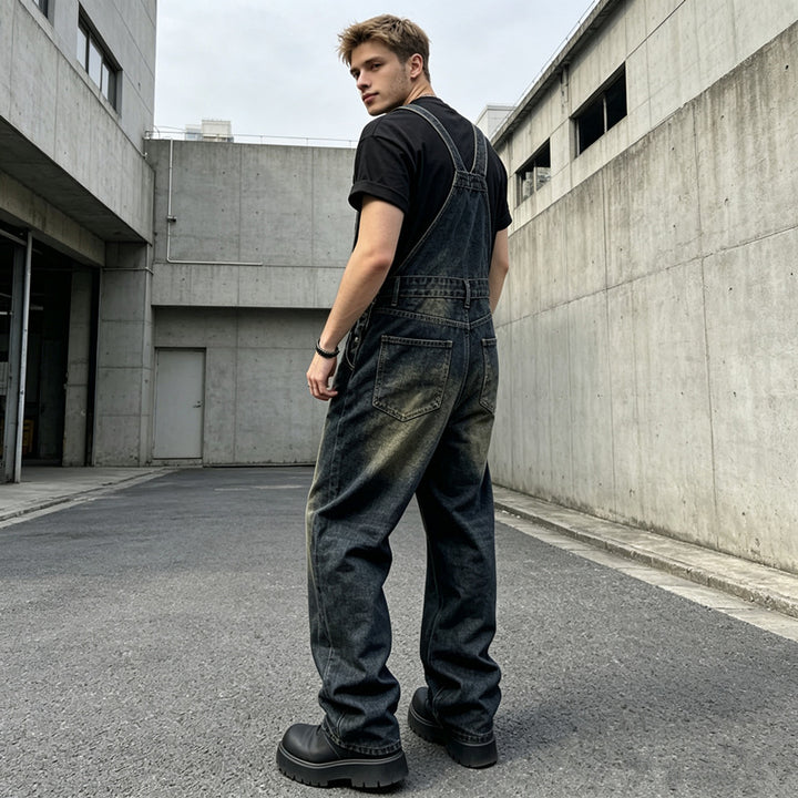 Herren Lässige Jeanslatzhose Echoarchiv