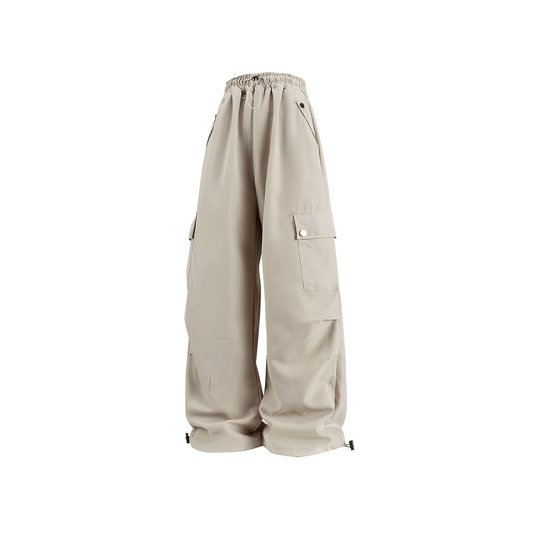 Damen Baggy-Cargo-Hose mit Tunnelzugbund, großen Klappentaschen und verstellbarem Saum Echo Archiv