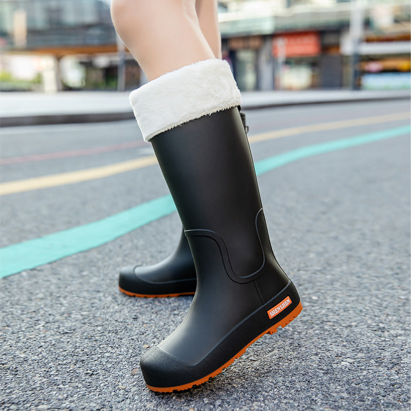 Herren Wasserdichte Vollgummi-Arbeitsstiefel mit verstärkter Zehenpartie und griffiger Profilsohle Echoarhiv