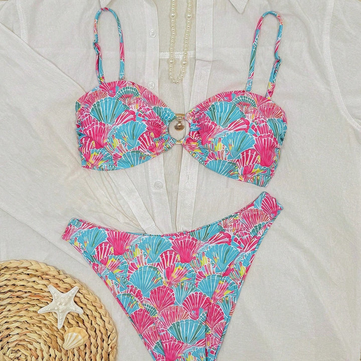 Damen Bikini-Set mit verspieltem Muschel-Design Echo Archiv