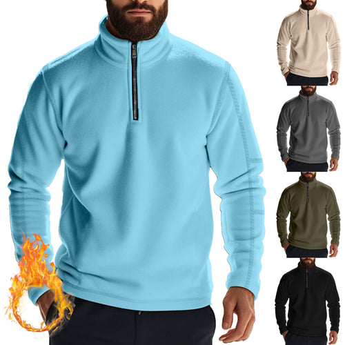 Herren Fleece Pullover mit halbem Reißverschluss Echoarchiv