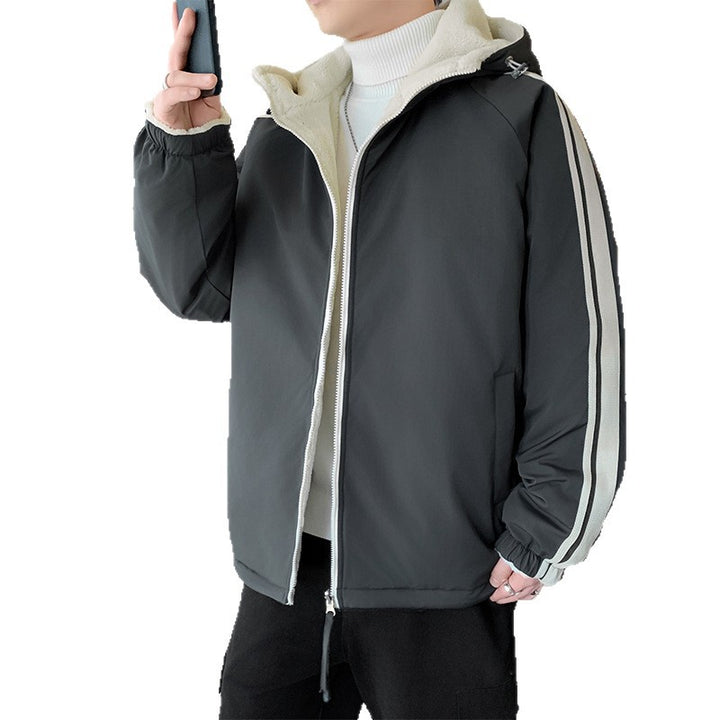 Herren isolierte Outdoor-Jacke mit abnehmbarer Kapuze und weicher Innenschicht Echoarchiv
