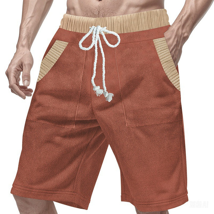 Herren lässige Short mit modernem strukturiertem Design und praktischen Taschen Echoarchiv