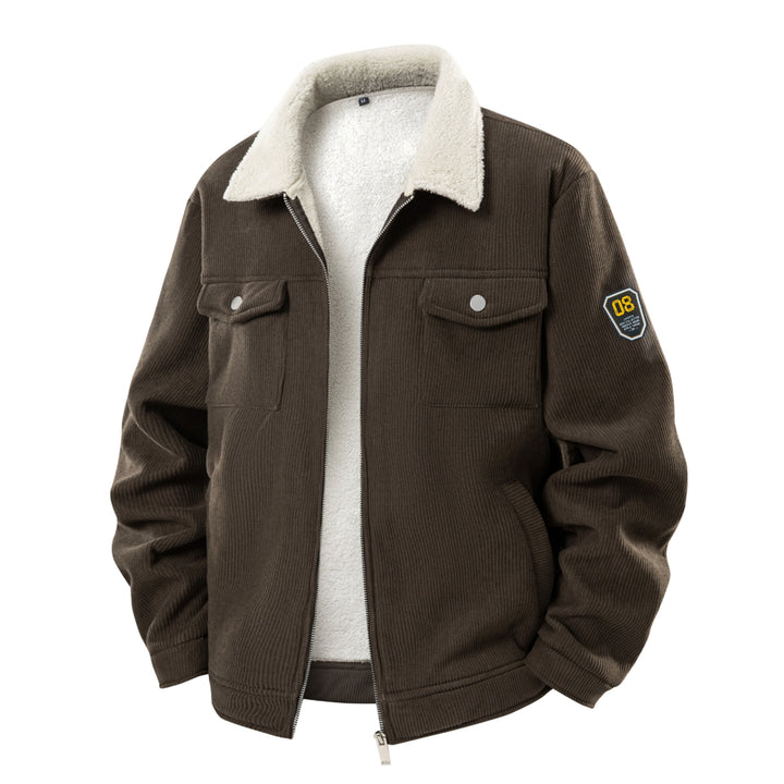 Herren Gemütliche Cordjacke mit Teddyfutter Echo Archiv