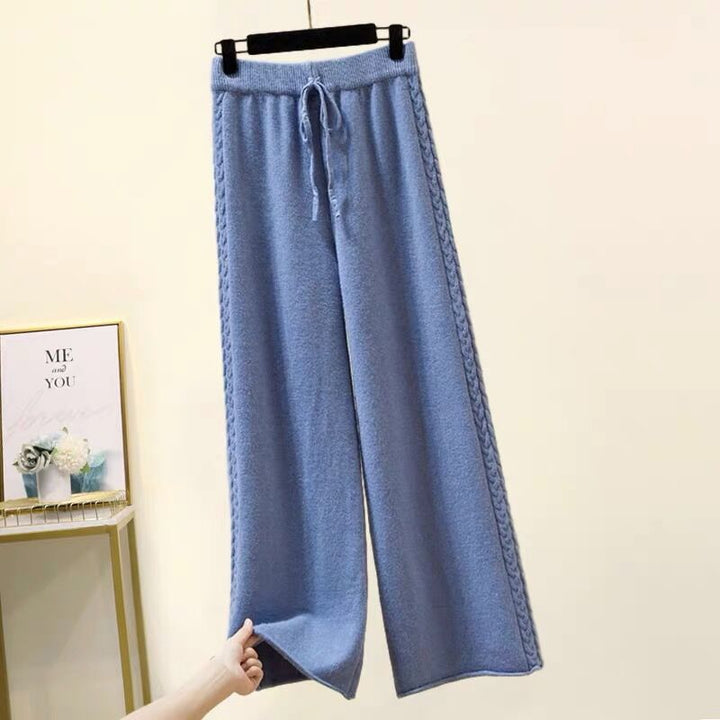 Damen Hochwertige weite Strickhose Echo Archiv