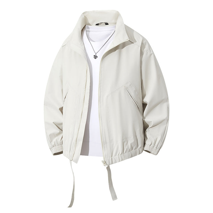 Herren lässige Windbreaker-Jacke mit elastischen Bündchen und praktischen Taschen Echoarchiv