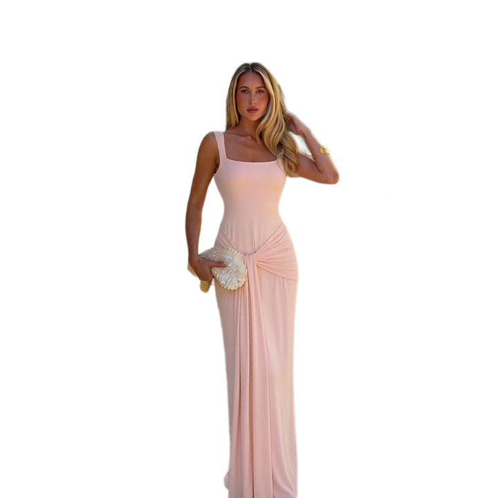 Damen Figurschmeichelndes Maxikleid mit elegantem Knoten Echo Archiv