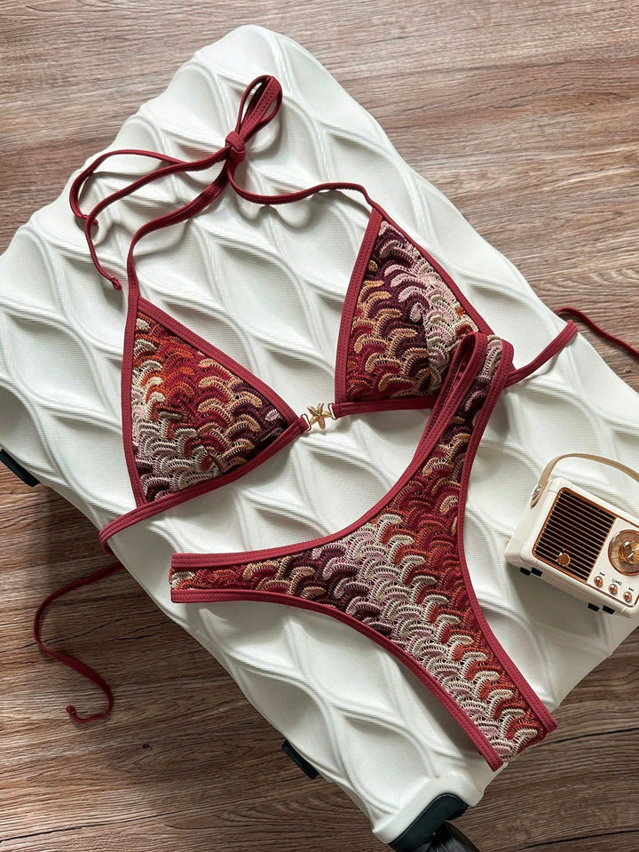 Damen Triangel-Bikini mit eleganter Rippstruktur Echo Archiv