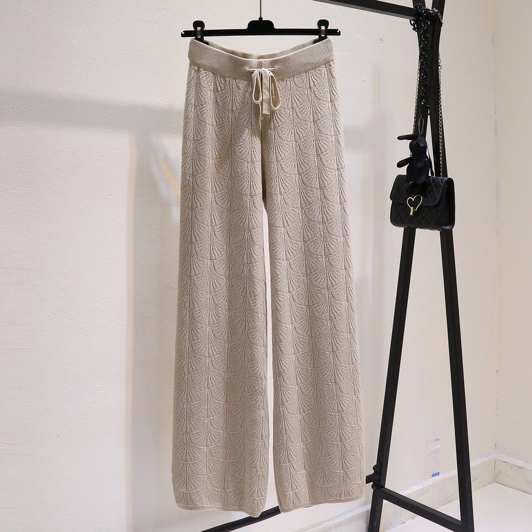 Damen Weite und bequeme Jersey-Hose Echo Archiv
