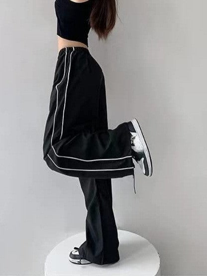 Damen Sportliche High-Waist Freizehhosen Echoarchiv