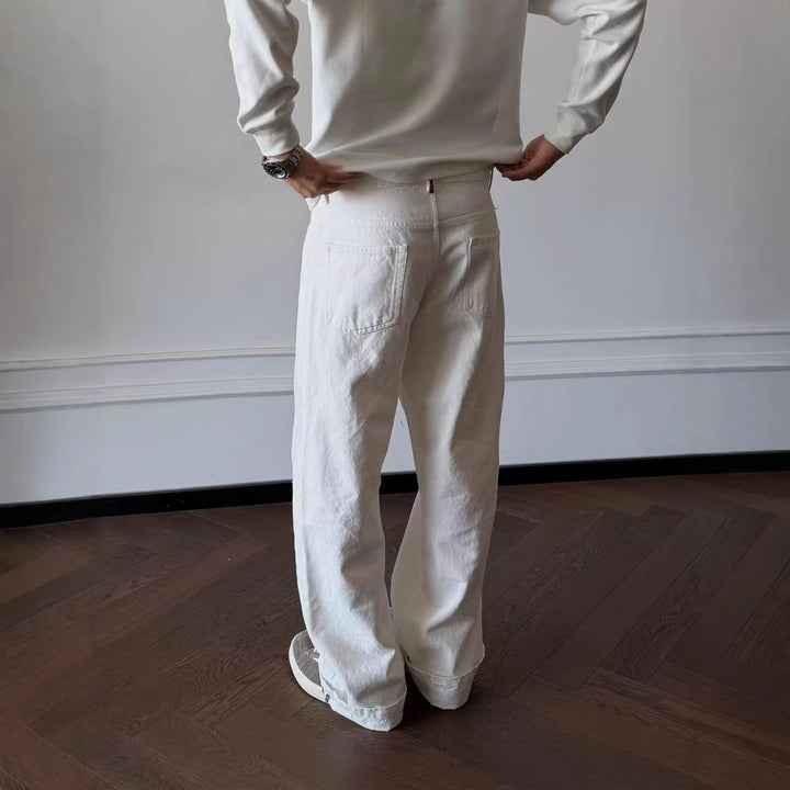 Damen Weit geschnittene und bequeme Baumwollhose Echo Archiv