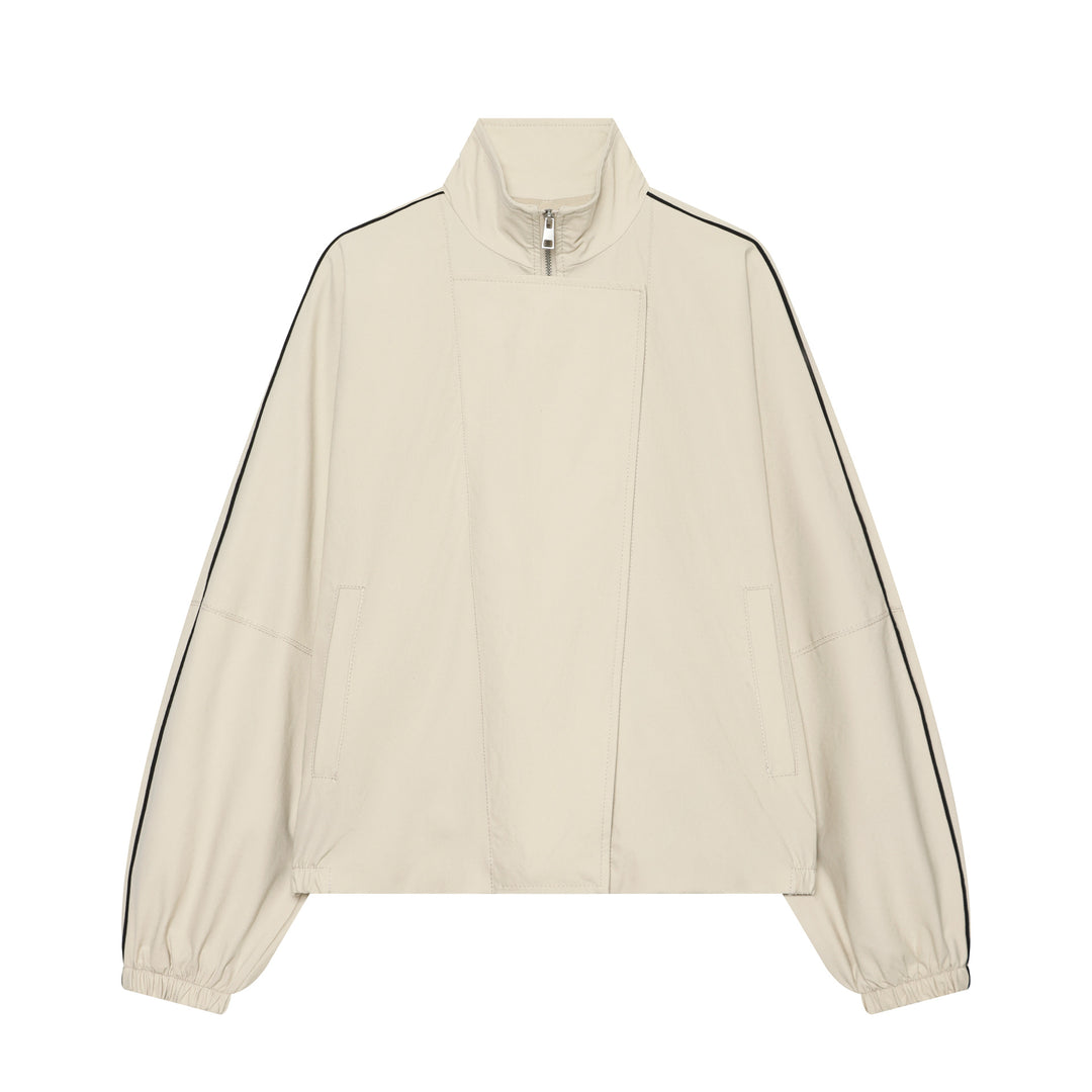 Damen Leichte wattierte Windjacke mit Stehkragen und Polka‑Dot‑Print Echo Archiv
