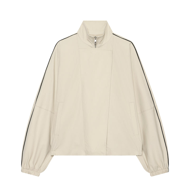 Damen Leichte wattierte Windjacke mit Stehkragen und Polka‑Dot‑Print Echo Archiv