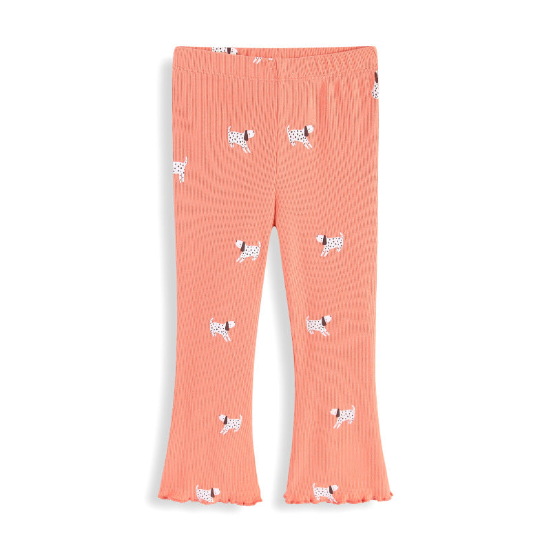 Mädchen Leggings mit fröhlichem Hunde-Muster Echo Archiv
