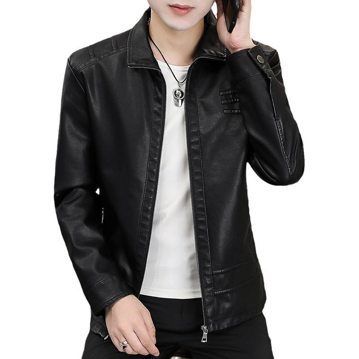 Herren modische Kunstlederjacke Echoarchiv