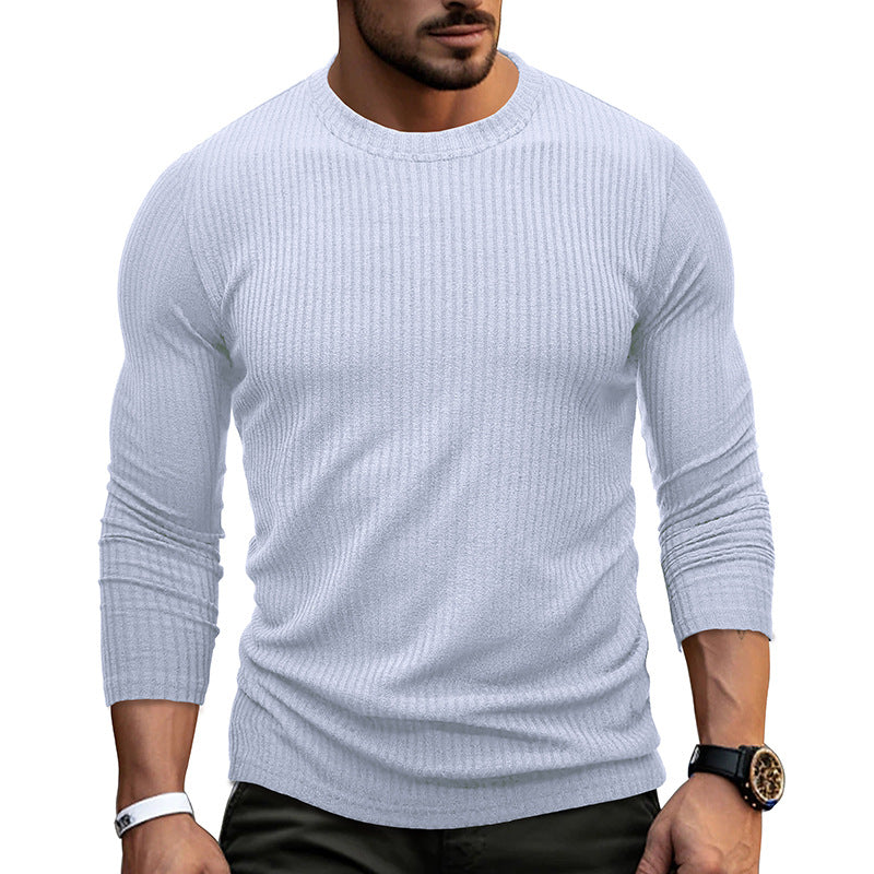 Herren elastisches Ripp-Longsleeve Echoarchiv