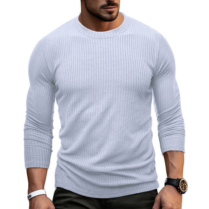 Herren elastisches Ripp-Longsleeve Echoarchiv