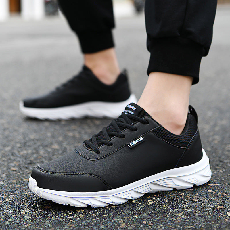 Herren nan schlanker City-Sneaker mit wasserabweisender Kunstlederoberfläche, stoßabsorbierender EVA-Zwischensohle und gepolstertem Fersenkragen Echo Archiv