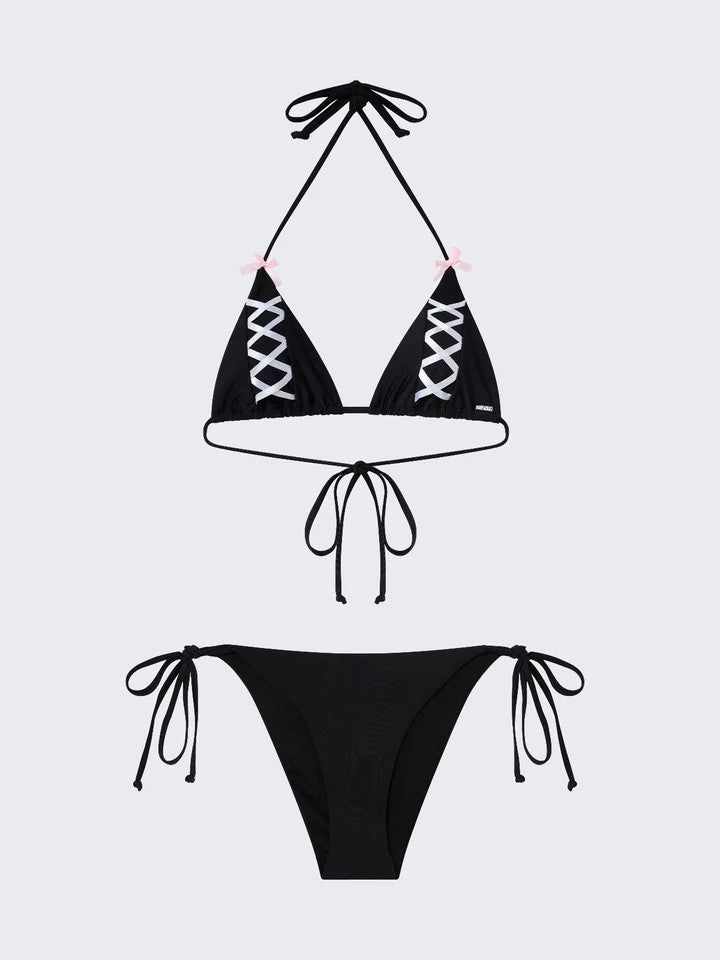 Damen Triangel-Bikini mit raffinierten Schnürdetails Echo Archiv