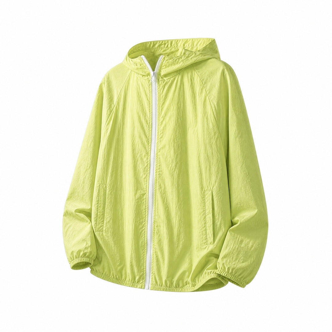 Herren Leichte Oversize-Windjacke mit Kapuze, elastischem Saum & Eingrifftaschen Echoarchiv
